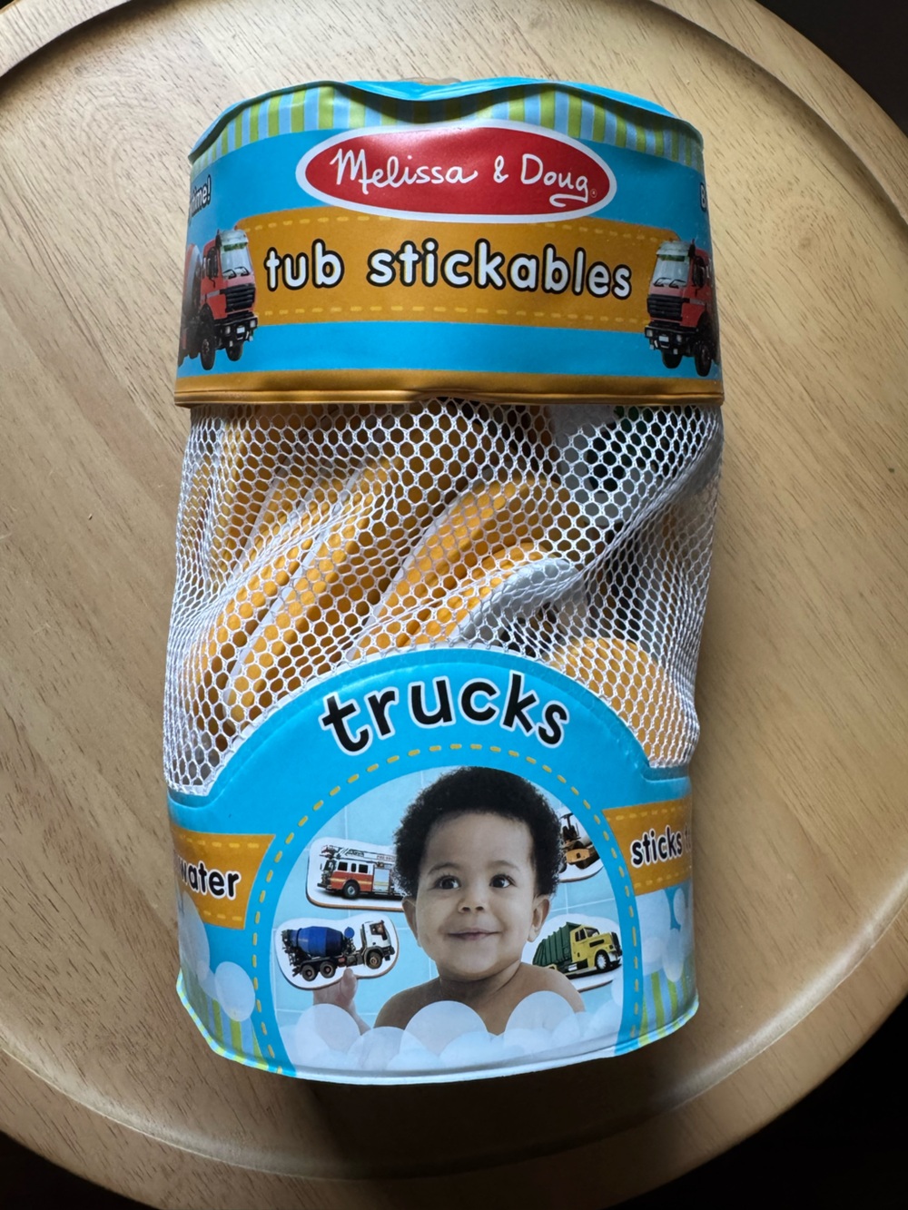 Melissa & Doug Tub Stickables Foam Bath Toys—Trucks, 20 Pieces